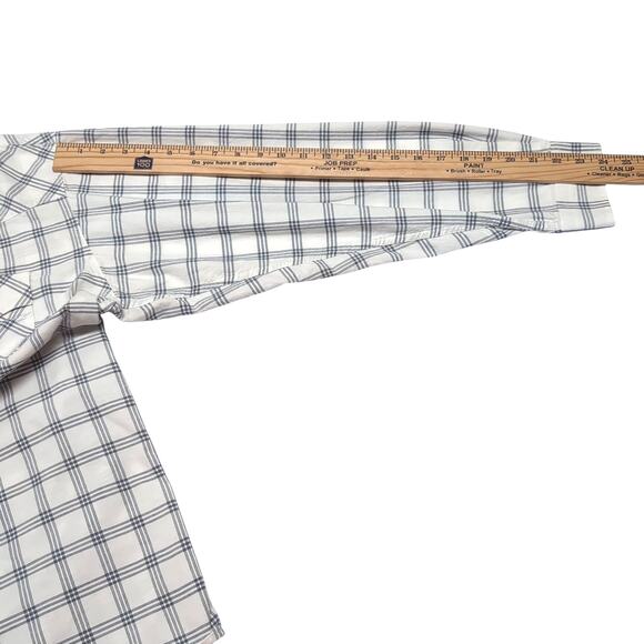 Cinch Pearl Snap Western Shirt Classic Cowboy Collection Mens Size L White Blue - Picture 12 of 16